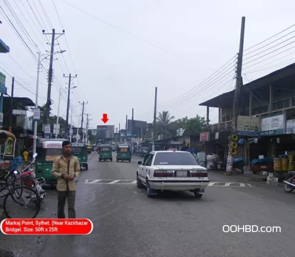 Billboard at Markaj Point, Sylhet