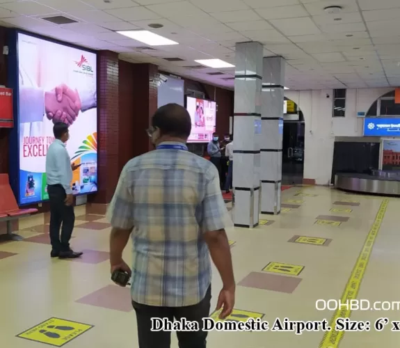 LED Light Box at Dhaka Domestic Airport