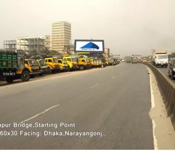 Billboard at Kanchpur bridge,starting point