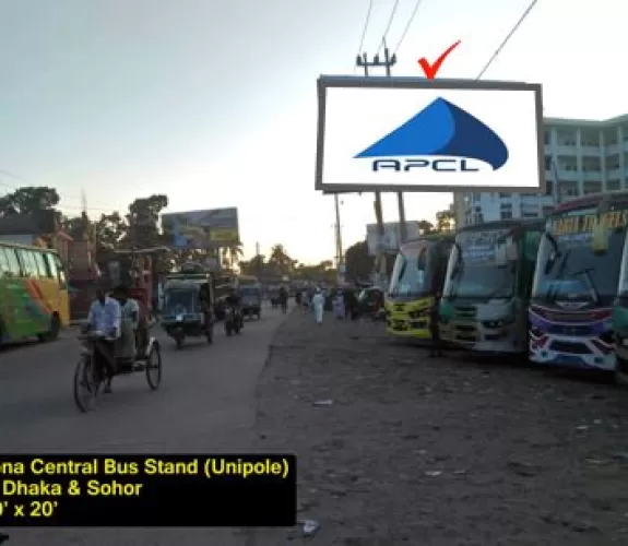 Billboard at Netrokona Central Bus Stand