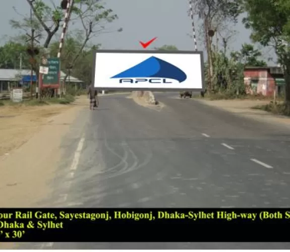 Billboard at Rail gate, sayestagonj, Habiganj